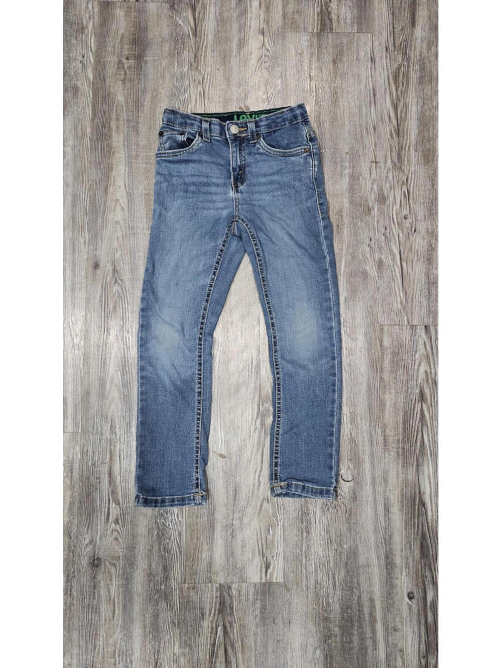 Levi's Kids Blue Jeans Size 6 Regular Denim Pants Straight Fit